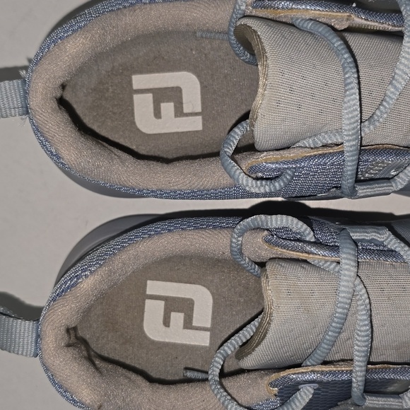 FootJoy Flex Spikeless Athletic Lace Up Golfing Baby Blue Sneakers Womens Size 7 - Picture 7 of 16